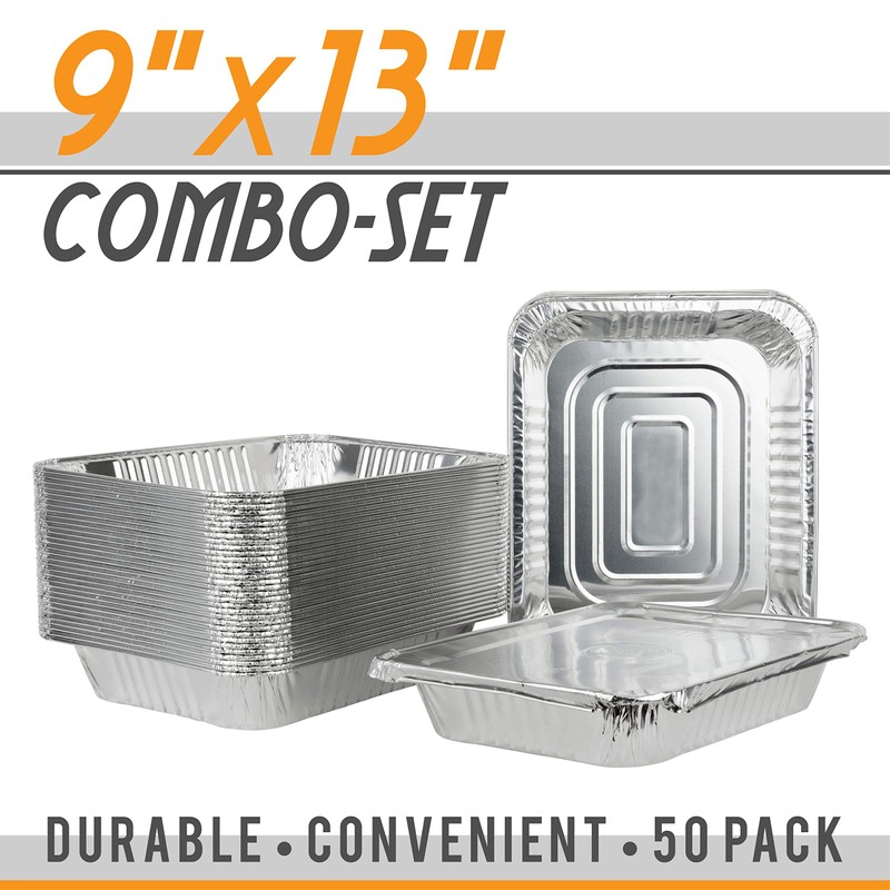 Jetfoil Aluminum Foil Pan with Lids | Half Size Deep