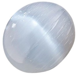GOKTRO Selenite Palm Stone - Pocket Massage Worry Stone for Natural Body Chakra Balancing & Energy Healing Therapy - Premium Quality Crystal for On-The-Go Relaxation and Wellness