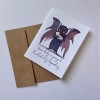 Cryptic Paper Co Mothman Baby Shower Card, New Baby Card