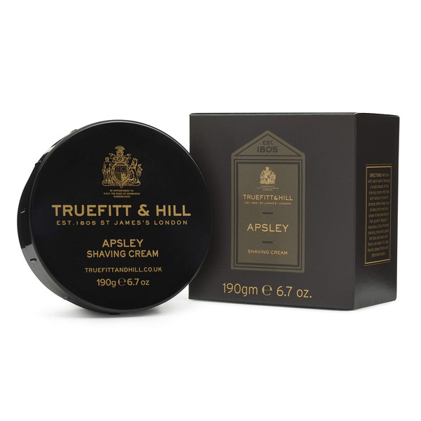 Truefitt & Hill Shaving Cream Bowl - Apsley | Smooth Glide for Close, Yet Comfortable Hydrating Shave, 6.7 ounces