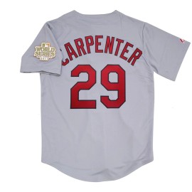 Majestic Chris Carpenter St. Louis Cardinals 2011 World Series Road Jersey Men's (S-3XL) - M