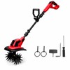 Cordless Electric Garden Tiller for Soil Cultivation – Anti-Tangle Blades