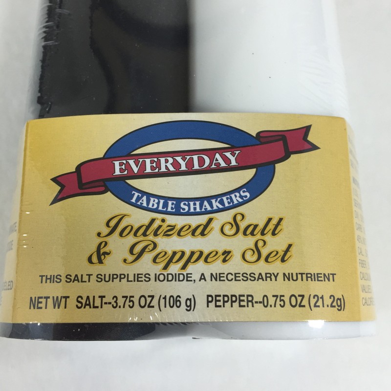 Iodized Salt & Pepper Set