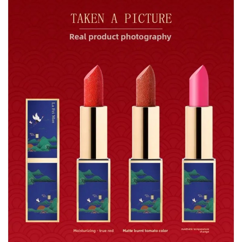 Labial Dorado Generic - Kit 3 Pintalabios Verde Oscuro
