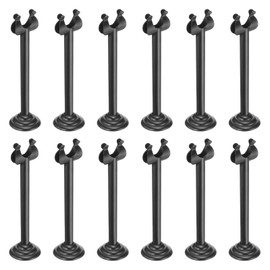 sourcing map 12Pcs Table Number Holder 3.15 Inch Place Card Holder Picture Holders Black Table Sign Holders for Wedding Anniversary Birthday Party