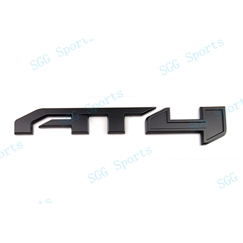 GMC 1PC Matte Black Rear Tailgate AT4 Emblem Badge Fit