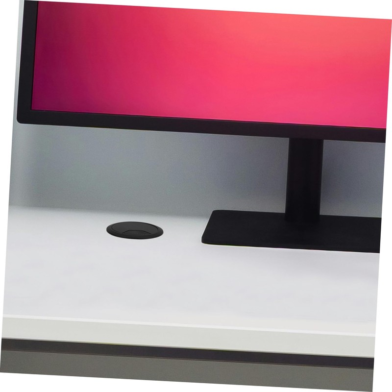 ABOOFAN 9pcs Desk Cable Grommets Durable Plastic Cord Hole Covers