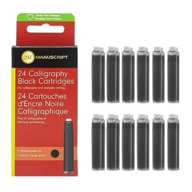 MANUSCRIPT 24 Calligraphy Black Cartridges