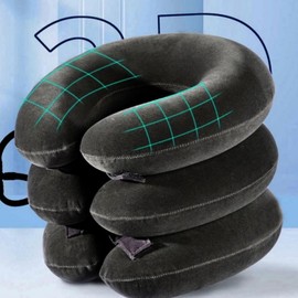 Portable neck traction machine, neck stretcher, cervical spine pedestal navy 5ea
