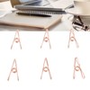 60pcs Wire Clothes Pins Antislip Creativity Metal Wire Hollow Out