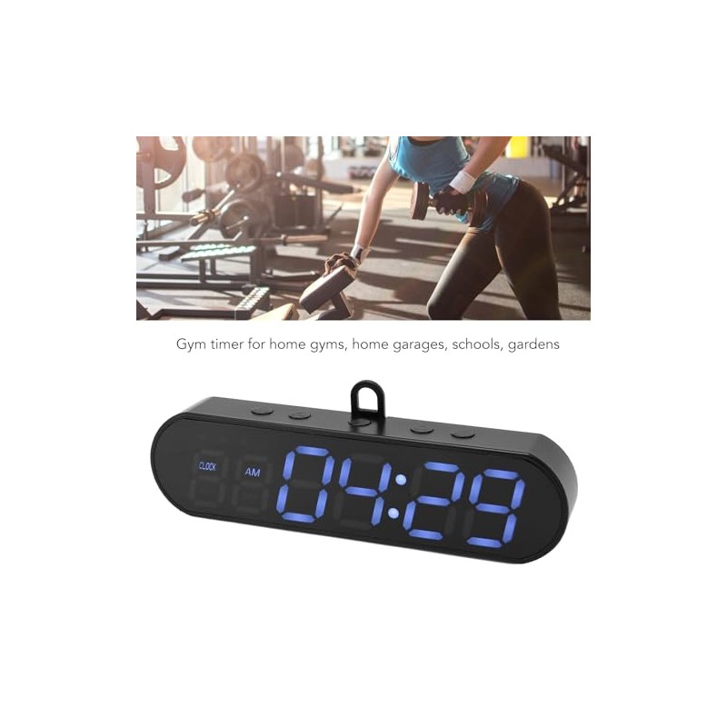 Digital Gym Timer Count Down Up Clock LED Interval Timer