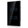 Apagador WiFi Inteligente de Pantalla Táctil, Control de Voz, Luz