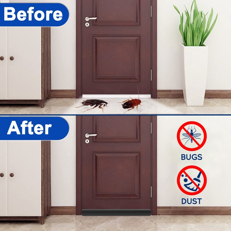 Adjustable Under Door Draft Stopper - Effectively Blocks Cold Air,