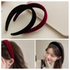 Wanfoou: 4 Pieces Wide Velvet Headbands Difficult Padded Headbands Retro