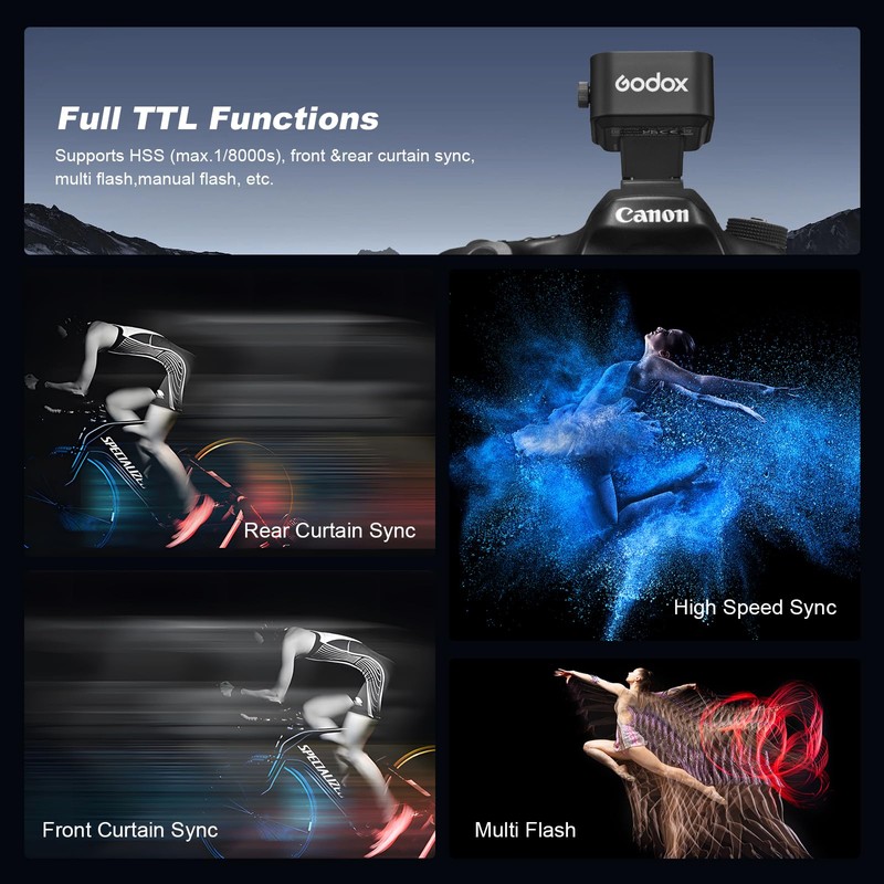 Godox X3C X3 C X3-C TTL Wireless Flash Trigger Compatible