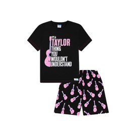 Girls It's a Taylor Thing, You Wouldn't Understand Black Pink Short Pyjamas (12-13 Years)