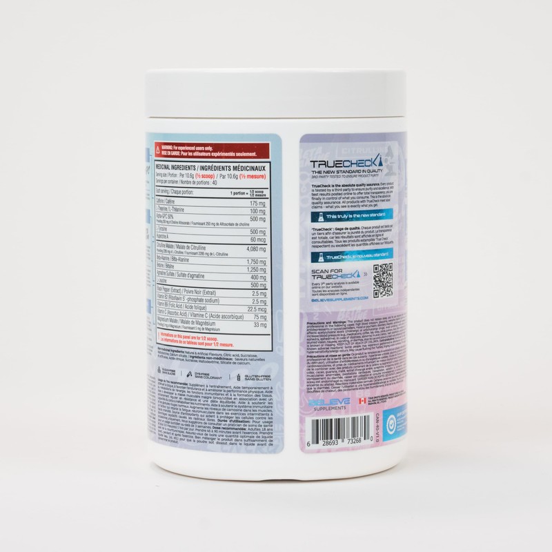 Believe Supplements - Pump Addict Max Pre-Workout Powder - Enhanced