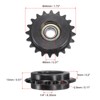uxcell #25 Chain Idler Sprocket, 8mm Bore 1/4" Pitch 20