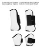 4PCS White PU Shell Horse Front Back Leg Guard Boot