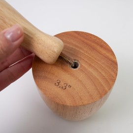 Lampstop Cup Pottery Molds Clay Tools 3.1" & 3.4" & 3.7" Set of 3 Wooden Pottery Tools for Creating Pottery Mug Vases (Style B)