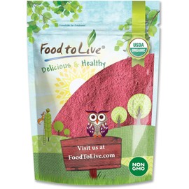 Food to Live Organic Raspberry Powder, 4 Ounces - Non-GMO, Raw, Vegan Superfood, Bulk, Rich in Essential Amino Acids, Fatty Acids, & Minerals, Great for Drinks, & Smoothies, Contains Maltodextrin