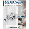 Door Knob with Keypad, Door Lock with Code, Keyless Entry