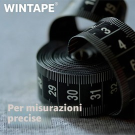 WINTAPE Metro a nastro per sartoriale per Sewing, morbido doppio metro a nastro, 150 cm, misura del corpo e della circonferenza, per sartori, artigiani e famiglie