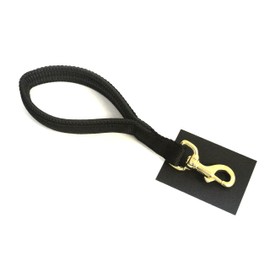 10" 13" Deluxe Short Close Control Dog Lead 25mm With Padded Handle And Solid Brass Trigger Clip By Church Products UK® (10", Black)