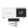 Mini Projector Built in Speakers Diffuse Reflection Imaging Black 1080P