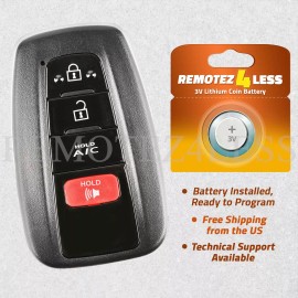 Remotez4less For 2017 2018 2019 2020 2021 Replacement Toyota Prius Prime Remote Car Key Fob