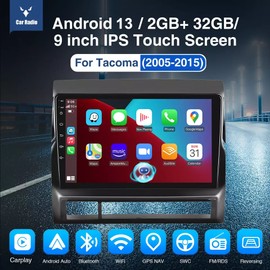JOYINCAR For Toyota Tacoma 2005-2013 CarPlay Car Stereo 9" IPS Screen Android 13 GPS WiFi