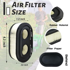 2Pcs 593260 Air Filter Compatible with B&S 798452 334404 Replacement,Fit for 5432 5432k 550ex 675ex 725exi Series Engines Models,for TB110 TB200 TB230 Lawnmower