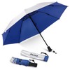 G4Free Liteflex Hiking Umbrella Small Mini Ultralight 43" Silver Travel