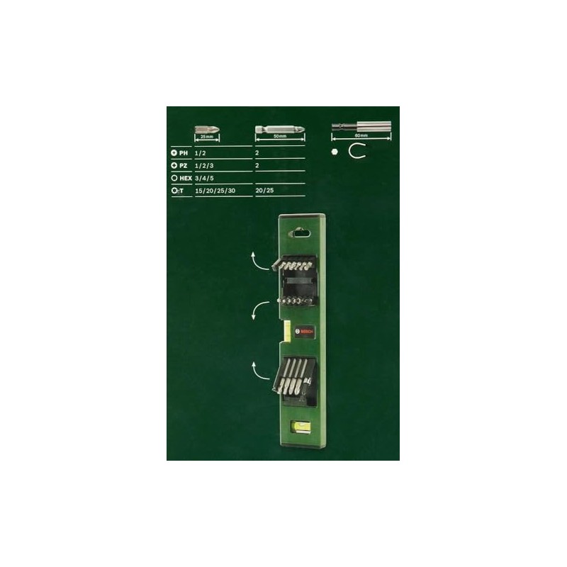 Bosch 2607017070 Level Set (17 Pieces)