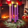 5 Pieces Christmas Wreath Candle Centerpiece Decoration Christmas Advent Wreath