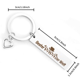 Dad Gift Birthday Gift Dad Birthday Keyring Gifts For Dad Father's Day Gift Father's Day Gifts For Dad Gifts For Expectant Dads Gift Christmas Gifts Dad, Bester Papa der Welt.