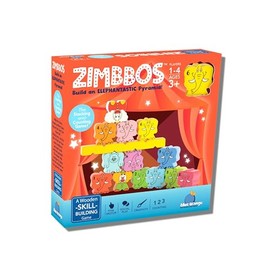 Blue Orange Zimbbos Fun Preschool Stacking and Balancing Game – Award Winning Kids and Family Friendly Educational Elephant Wooden Game Games – 1 to 4 Players for Ages 3+ Years