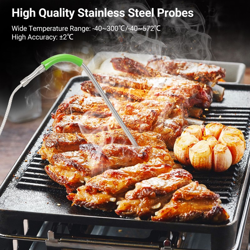 WT308 Four-Channel Smart Food Thermometer Meat Thermometer Kitchen BBQ Food
