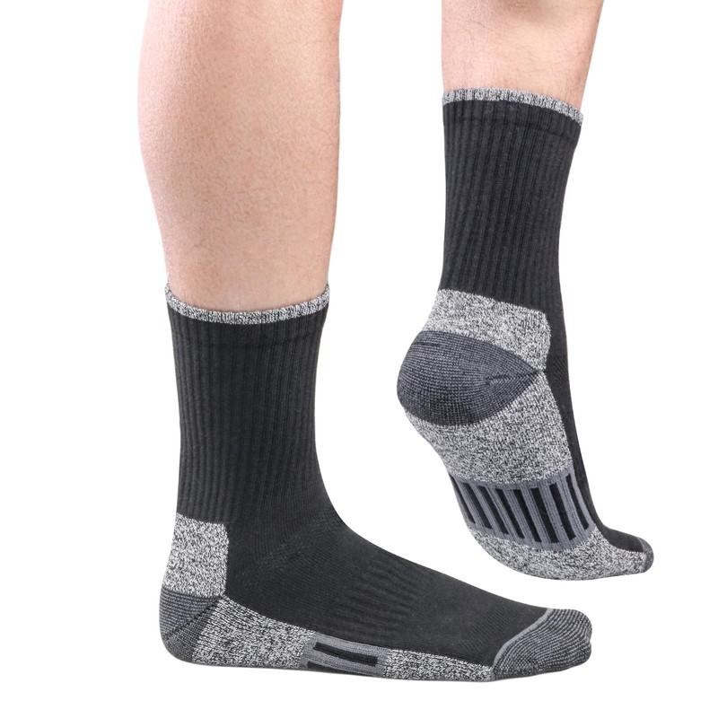 YUEDGE Men's Work Socks, Thick, Antibacterial, Odor Resistant, Breathable, Sweat