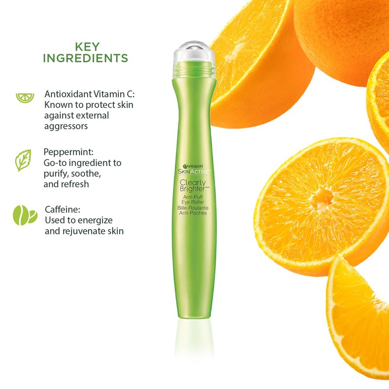 Garnier Clearly Brighter Anti-Puff Eye Roller, Dark Circles Under Eye