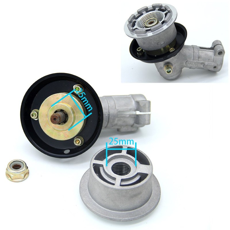 SWNKDG Aluminium Line Head Lawn Trimmer Head, Double Line Head,