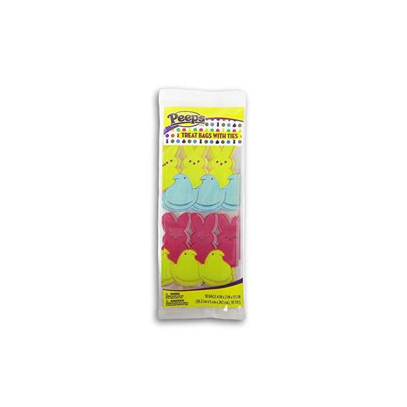 Easter Crafts Spring Bunny Peeps Cello Loot Treat Bags -