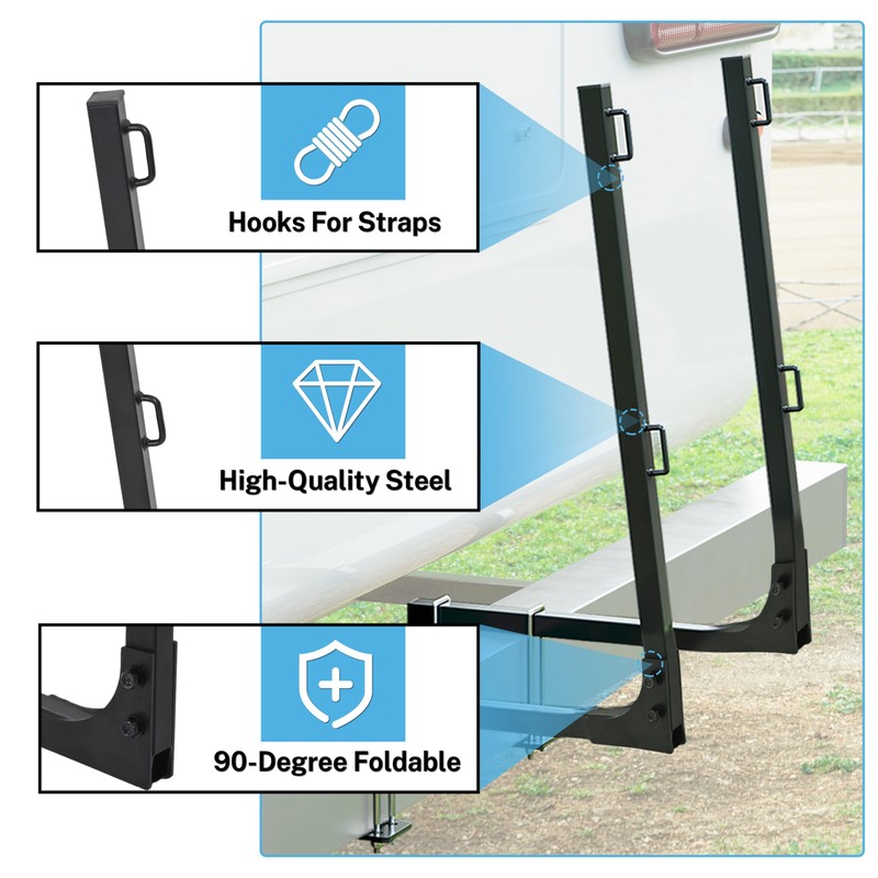 JMTAAT New RV Bumper Mount Tote Tank Carrier Secure Tank