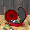 GEEKON Protective Padded Dice Case & Integrated Felt Dice Tray