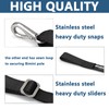 One Hooks Adjustable Bimini Boat Top Straps,38"~70"Marine Awning Webbing Straps,with