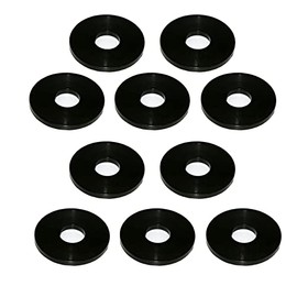 M12 x 36mm Nylon Black Penny Washers Fender Repair Washer Mudguard DIN 9021 (Pack of 10)