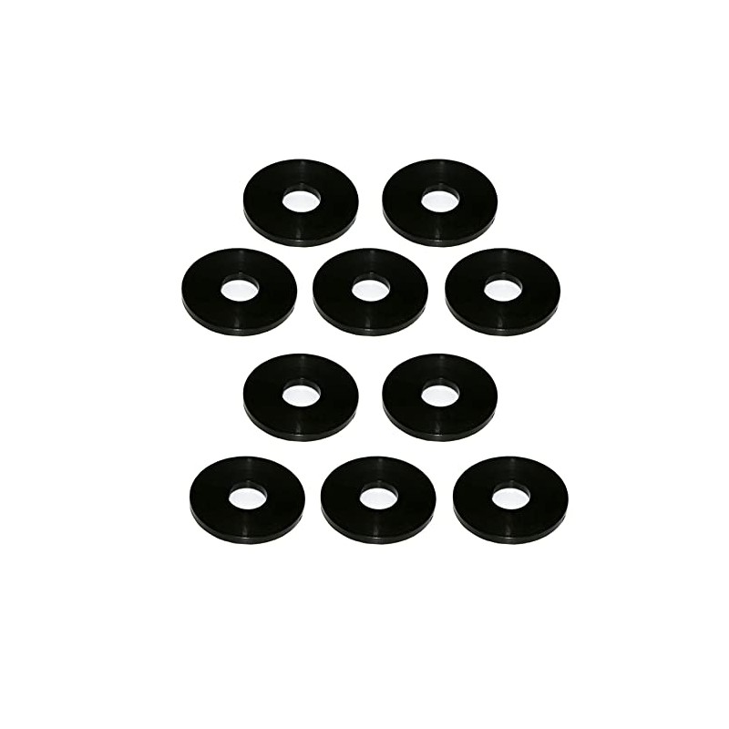 M12 x 36mm Nylon Black Penny Washers Fender Repair Washer