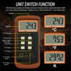 DANOPLUS Digital K Type Thermometer with 4 Thermocouples, Dual Channels