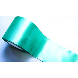 CaPiSo 22 m Satin Ribbon 100 mm Bow Ribbon 10 cm Wide Gift Ribbon Table Runner Decorative Ribbon Decoration Christmas Wedding (Turquoise, 22 m)