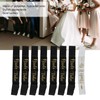 8Pcs Bride Bridesmaid Sash Gold Letters Hypoallergenic Material Wedding Bride